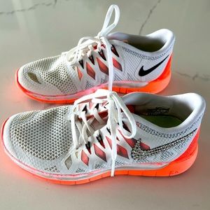 Nike Free Run 5.0+ with Bejeweled Swoosh